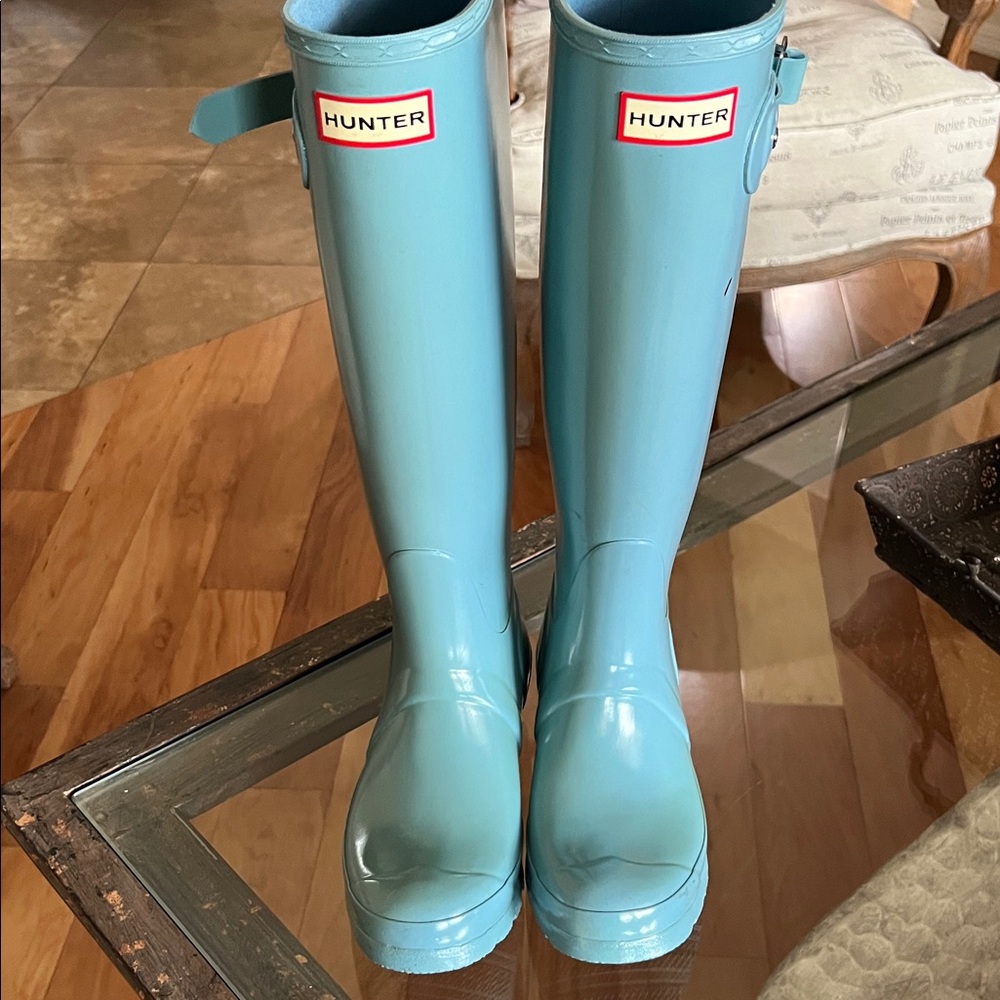Hunter Aqua Tall Boots